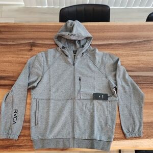RVCA Gray Tech Fleece Hoodie